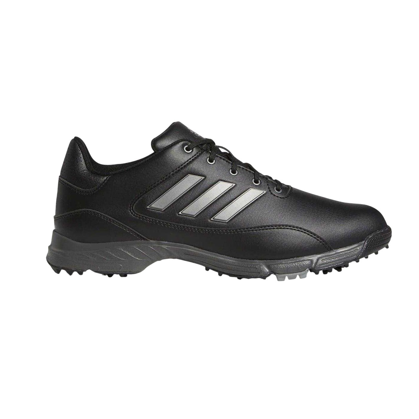 Black - Side - Adidas Mens Golflite Spiked Golf Shoes