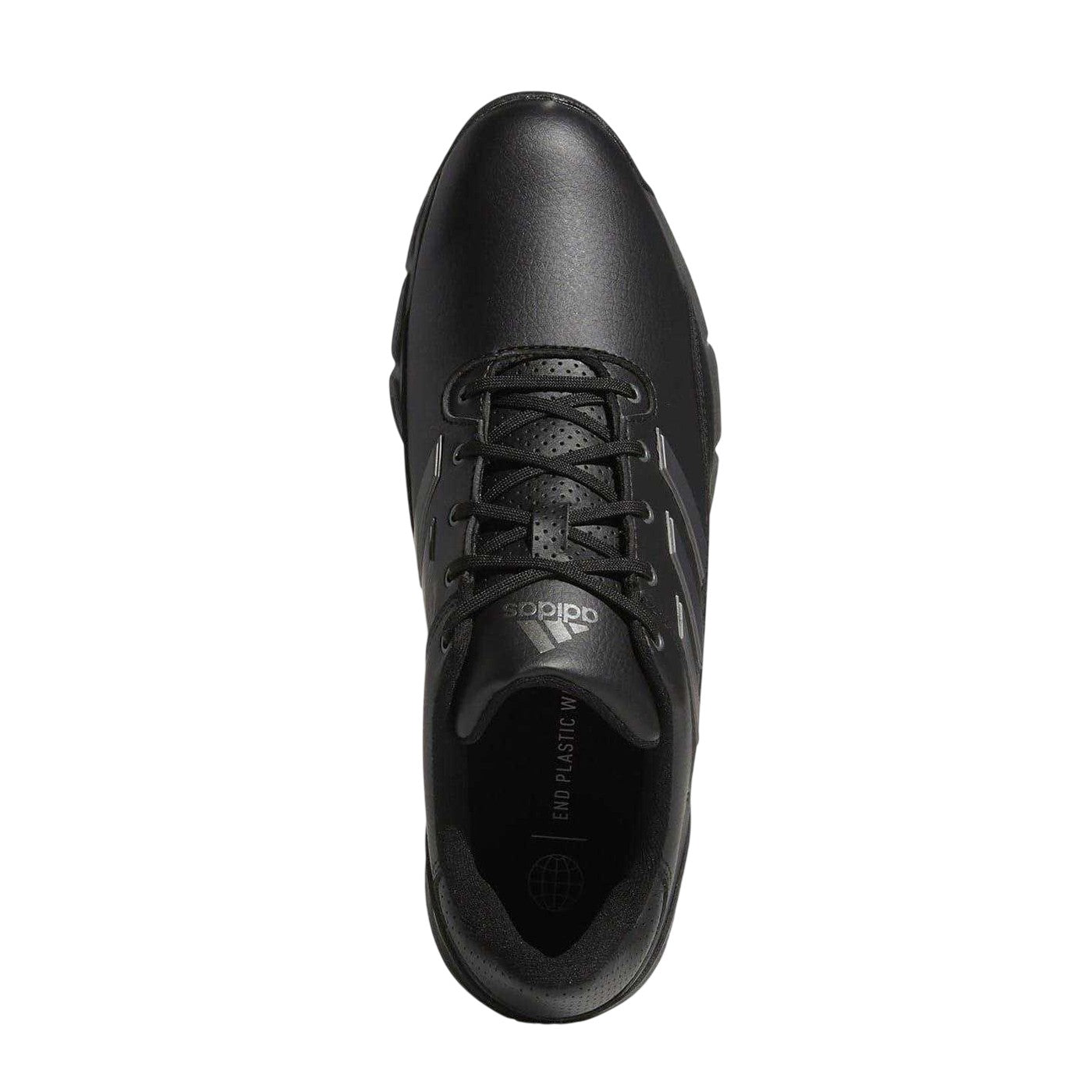 Black - Pack Shot - Adidas Mens Golflite Spiked Golf Shoes