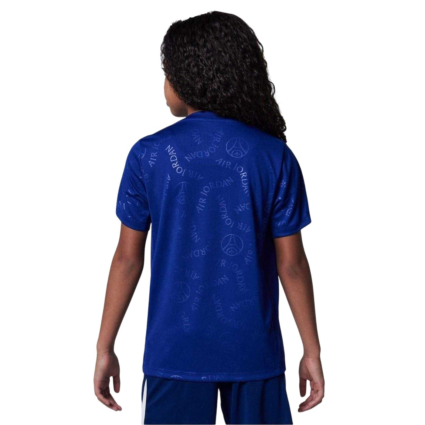 Blue-Phantom - Back - Nike Childrens-Kids Air Jordan Paris Saint Germain FC Jersey