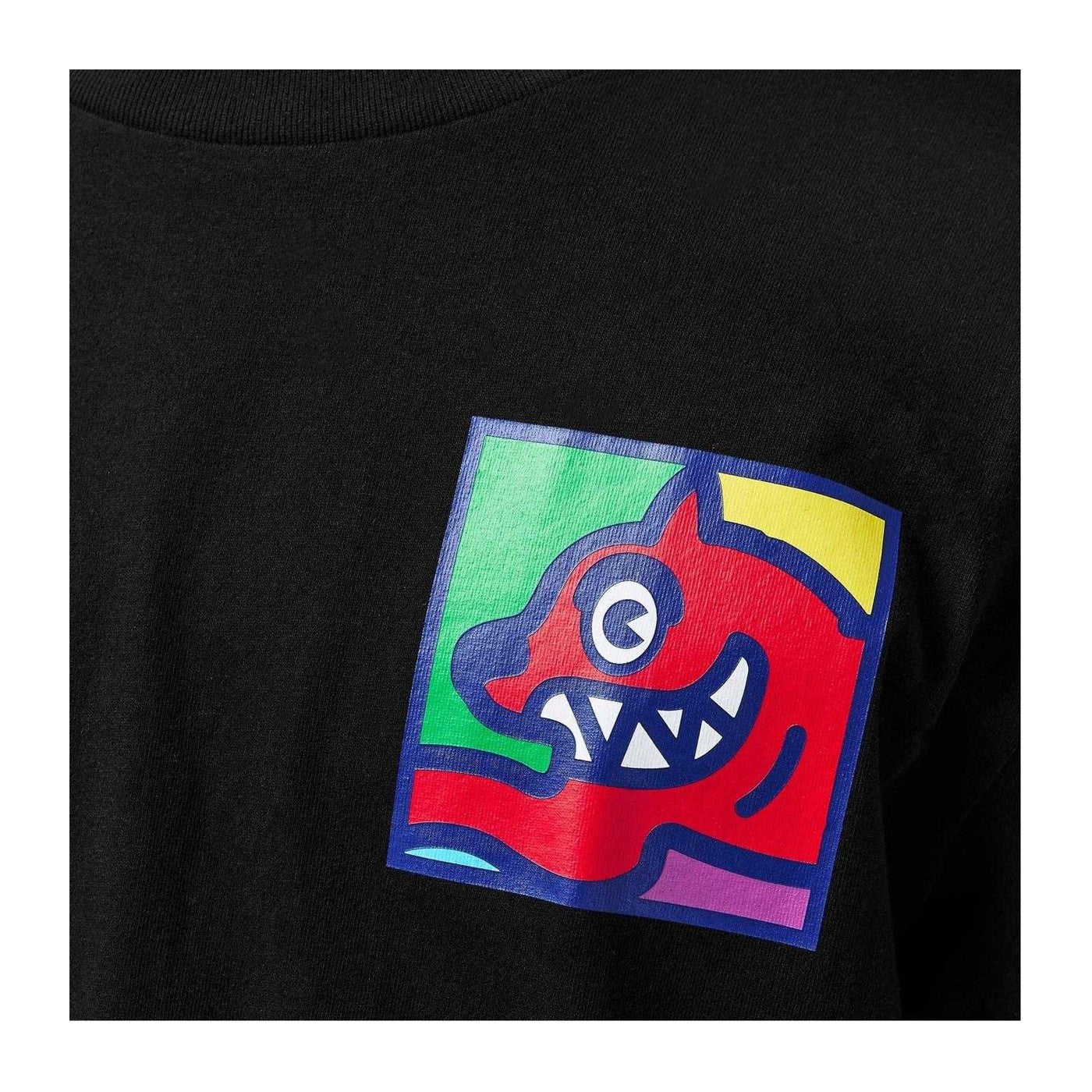 Black - Side - ICECREAM Mens Pop Art Cotton Relaxed Fit T-Shirt