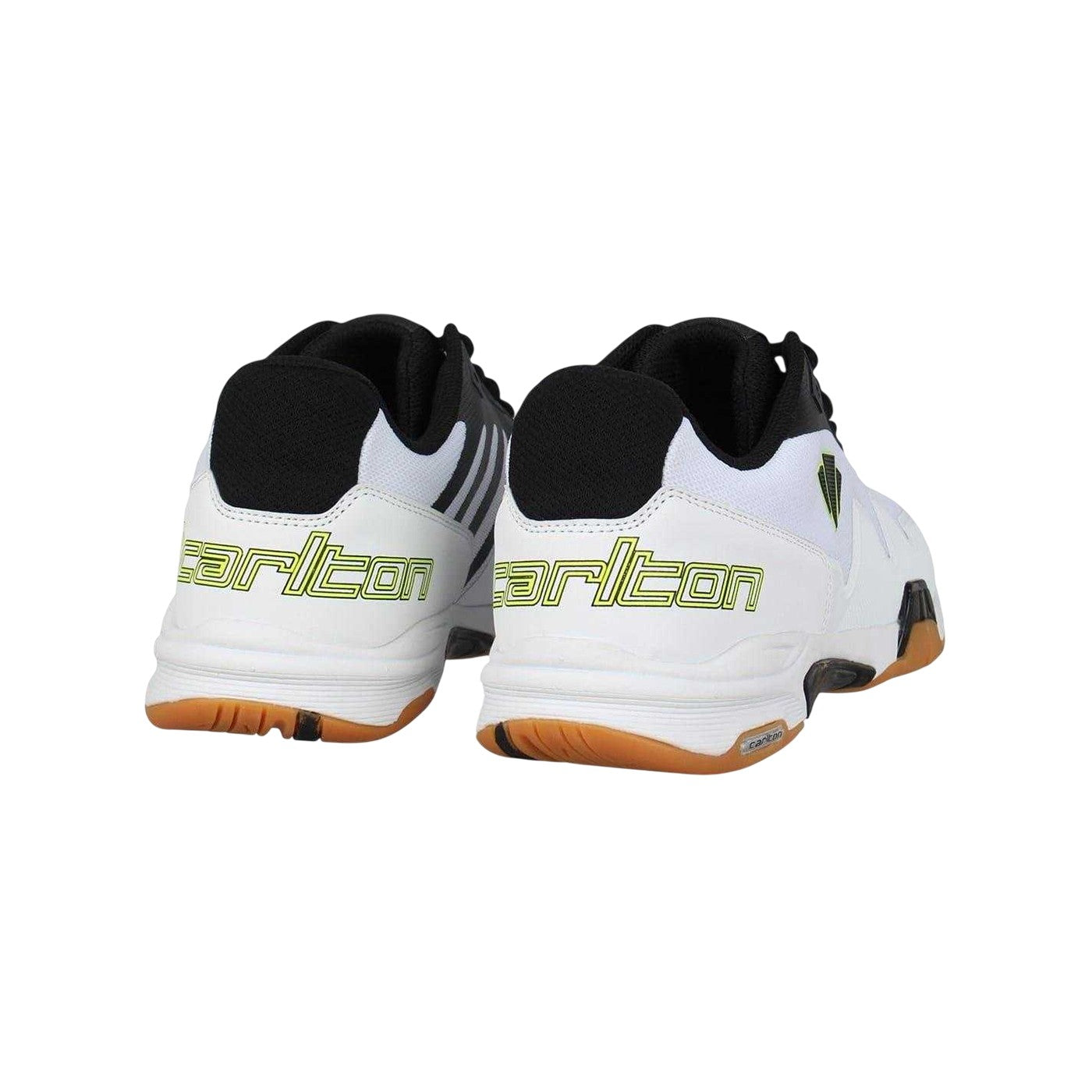 White-Black-Gum - Back - Carlton Mens Xelerate Indoor Court Trainers