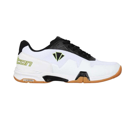 White-Black-Gum - Side - Carlton Mens Xelerate Indoor Court Trainers