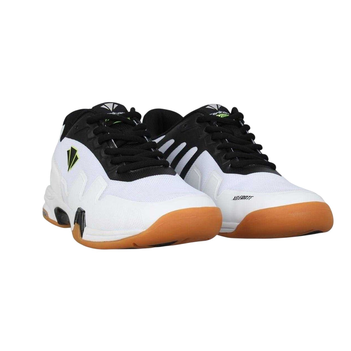 White-Black-Gum - Front - Carlton Mens Xelerate Indoor Court Trainers
