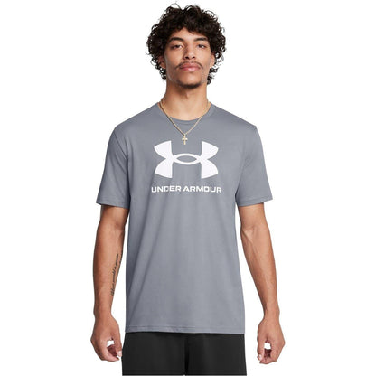 Grey - Side - Under Armour Mens Sportstyle Performance Workout T-Shirt