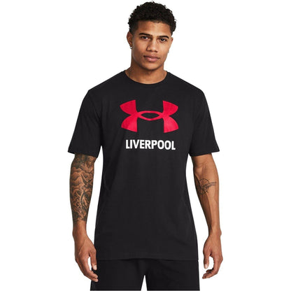 Black - Side - Under Armour Mens Graphic Print Jersey T-Shirt