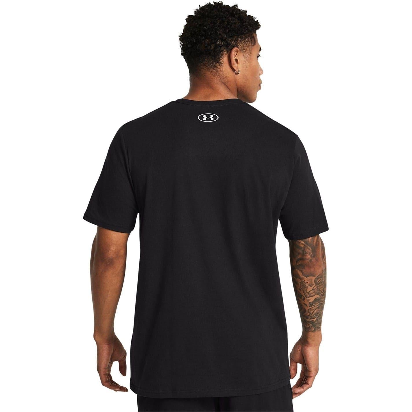 Black - Lifestyle - Under Armour Mens Graphic Print Jersey T-Shirt