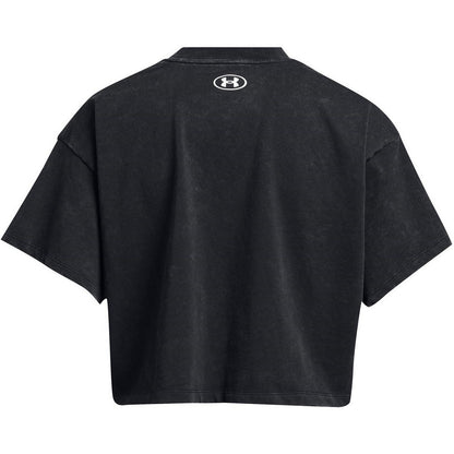 Black - Back - Under Armour Womens-Ladies Boyfriend Short-Sleeved T-Shirt