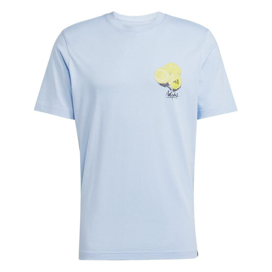 Glow - Front - Adidas Mens Regular Tennis T-Shirt