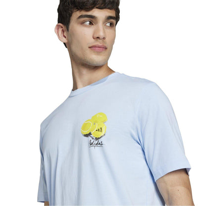 Glow - Side - Adidas Mens Regular Tennis T-Shirt
