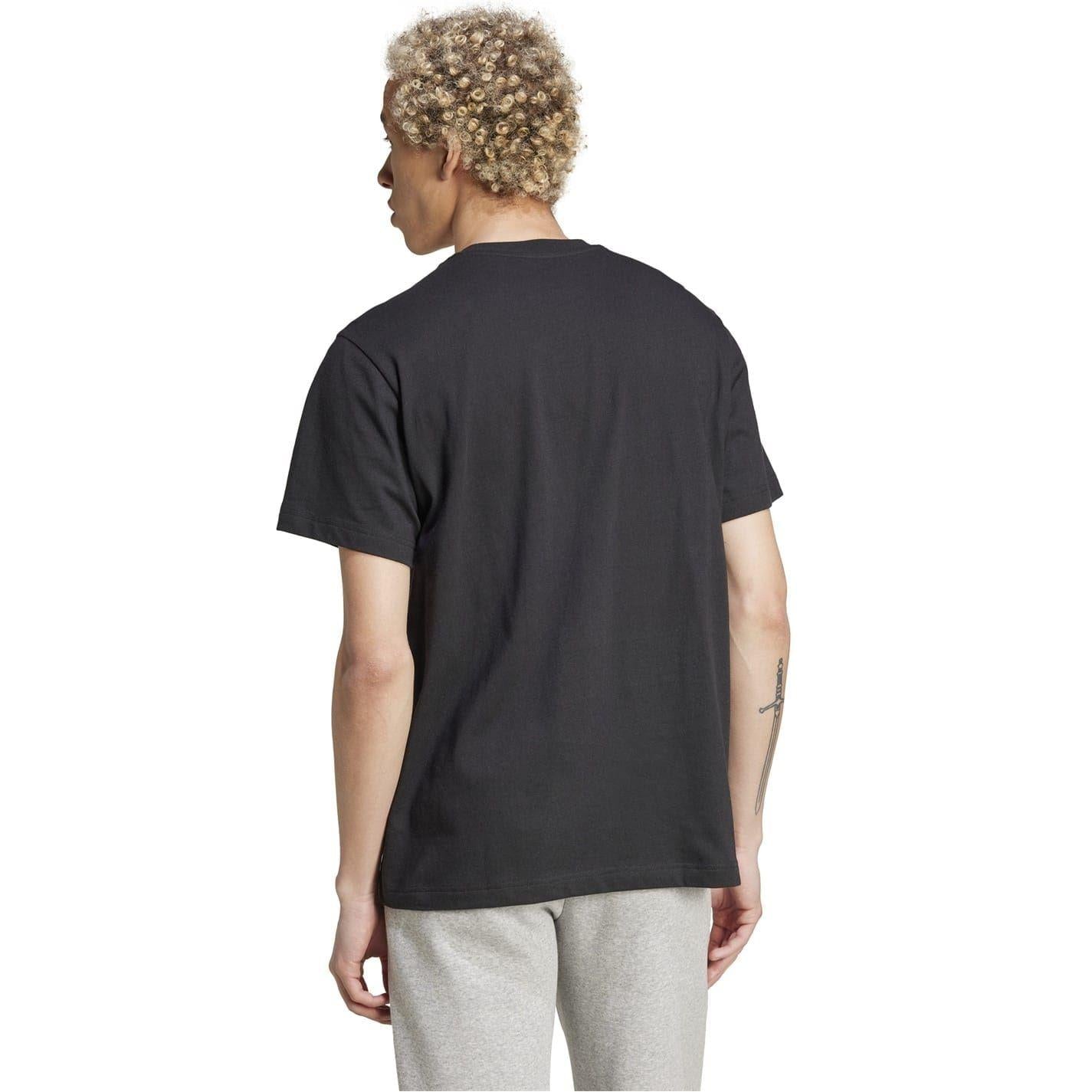 Black - Back - Adidas Unisex Adult Paris T-Shirt