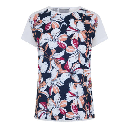 Floral - Front - Head Womens-Ladies Workout T-Shirt