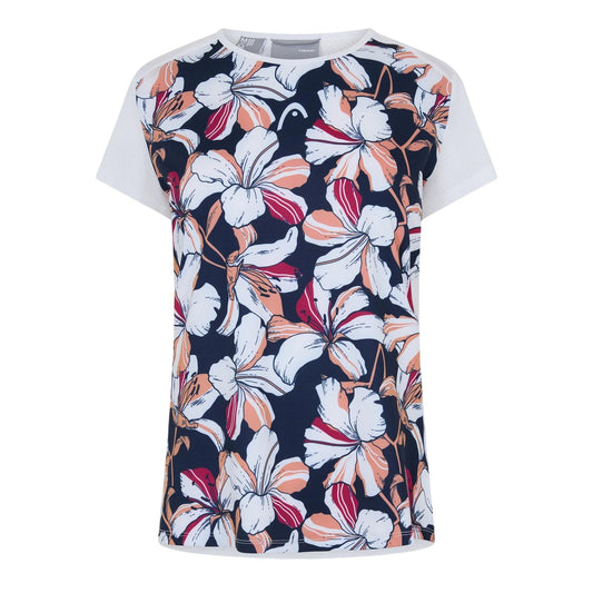 Floral - Front - Head Womens-Ladies Workout T-Shirt