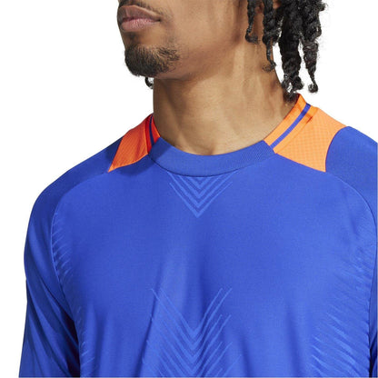 Blue - Side - Adidas Mens Tiro 24 Raglan T-Shirt