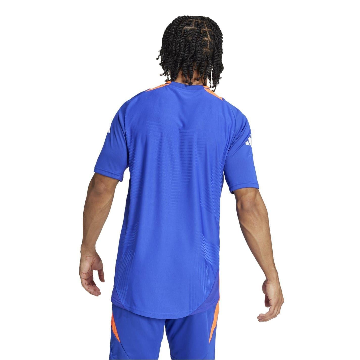 Blue - Pack Shot - Adidas Mens Tiro 24 Raglan T-Shirt