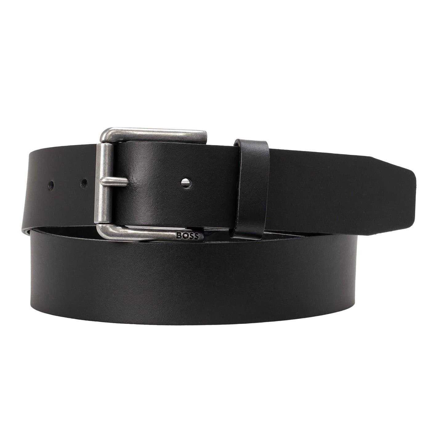 Black - Front - Boss Mens Belt