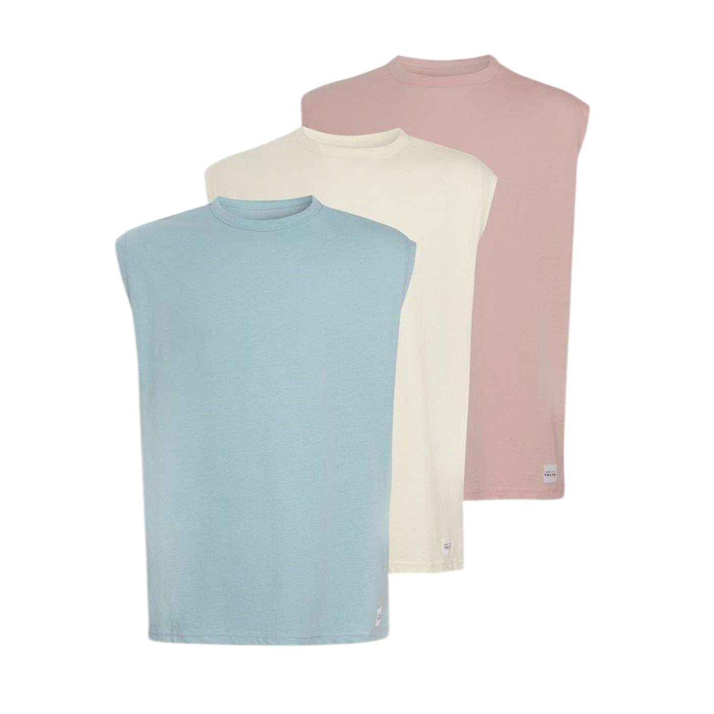 Blue-Pink-Stone - Front - Native Youth Mens Vest Top (Pack of 3)