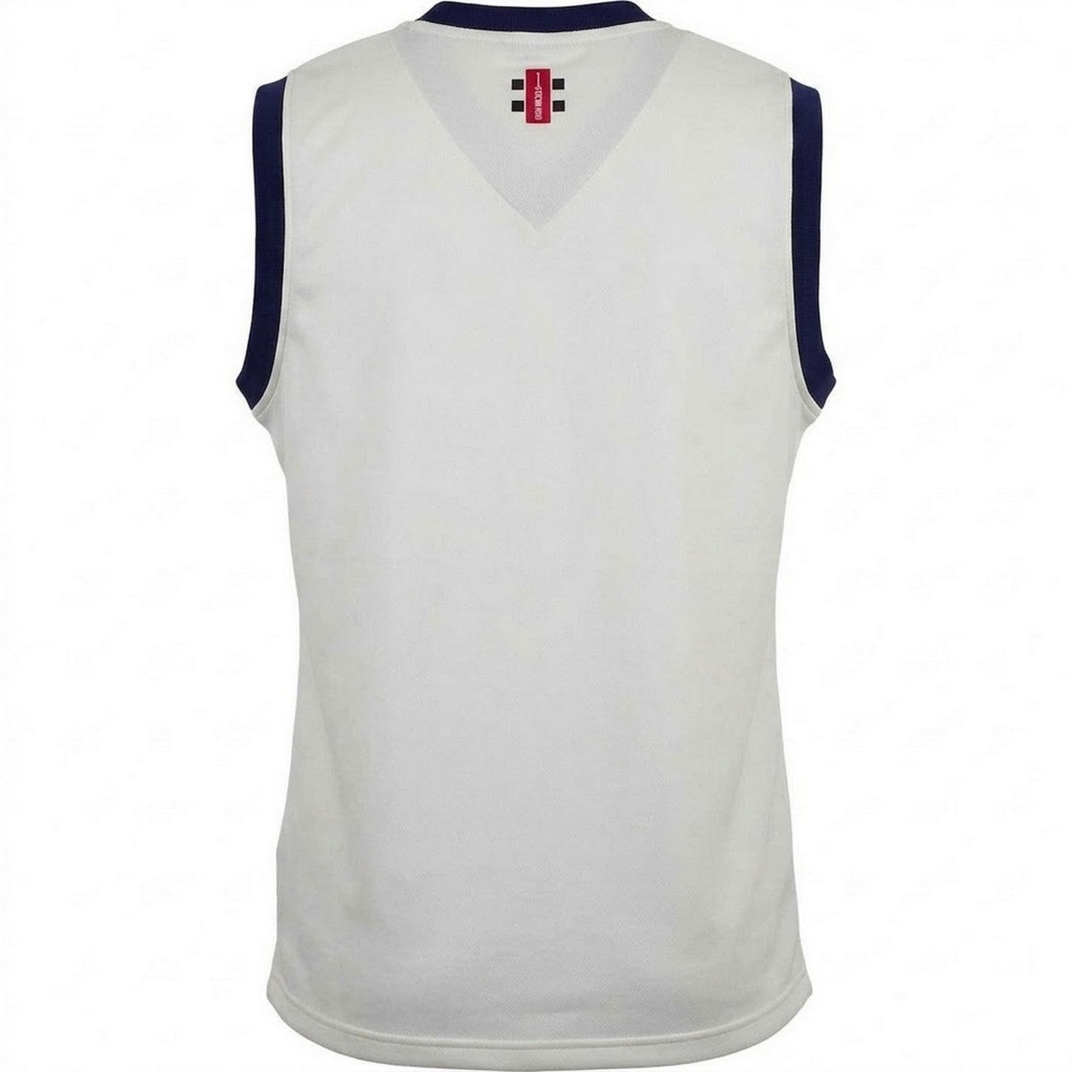 Ivory-Navy - Back - Gray-Nicolls Childrens-Kids V Neck Slim Sleeveless Top