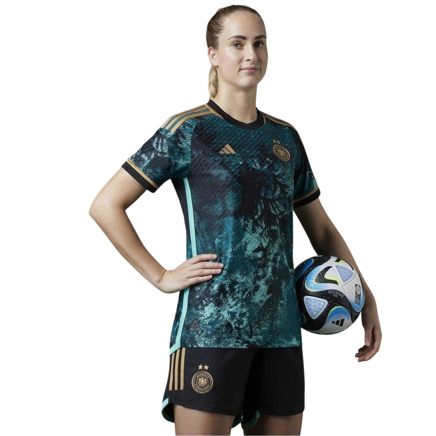 Teal - Lifestyle - Germany DFB Womens-Ladies 2023 Adidas Jersey