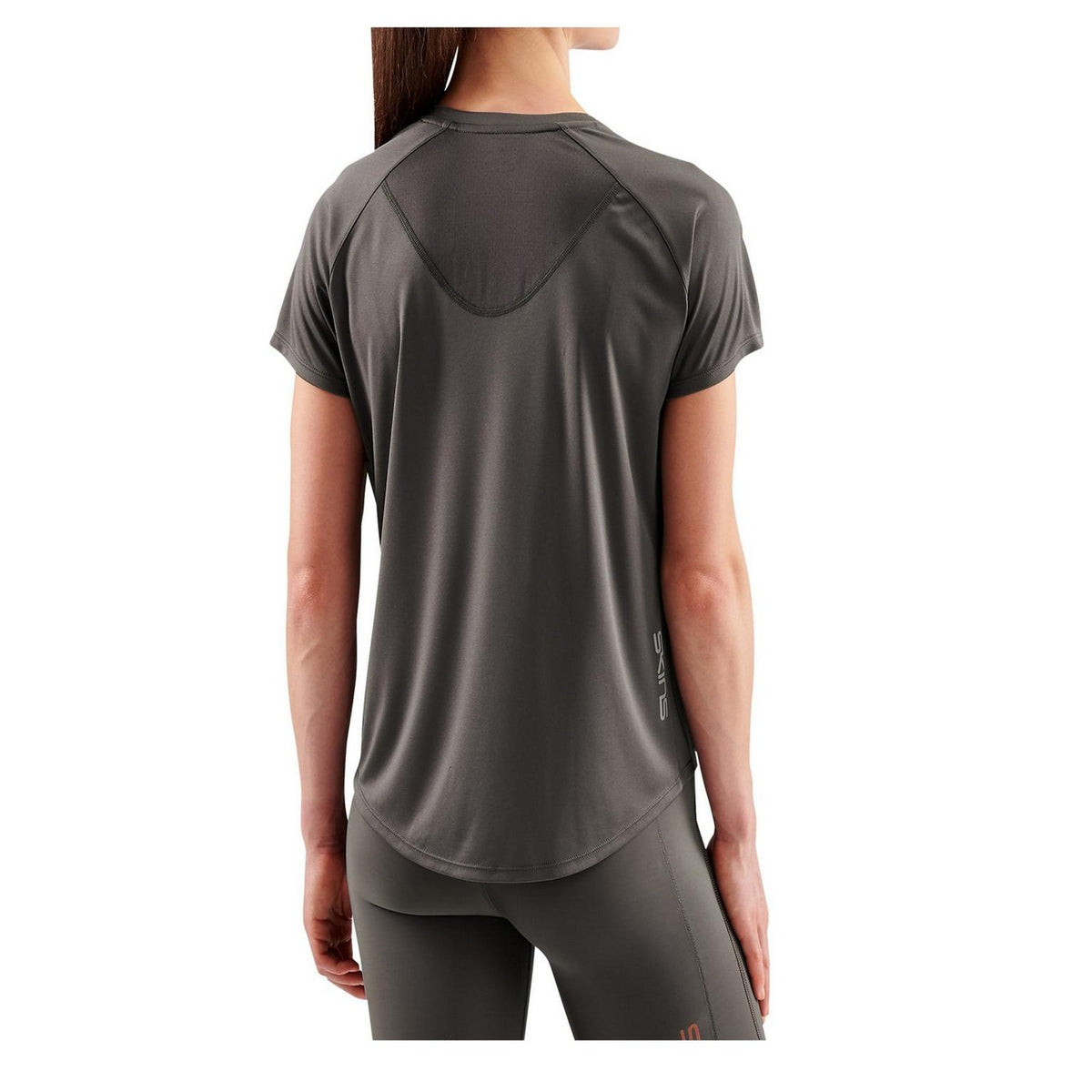 Charcoal - Back - Skins Womens-Ladies Skins T-Shirt
