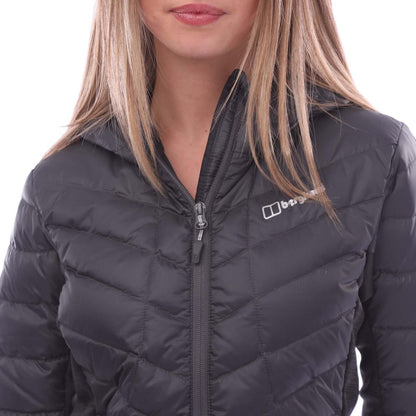 Grey-Black - Side - Berghaus Womens-Ladies Tephra Down Reflective Padded Jacket