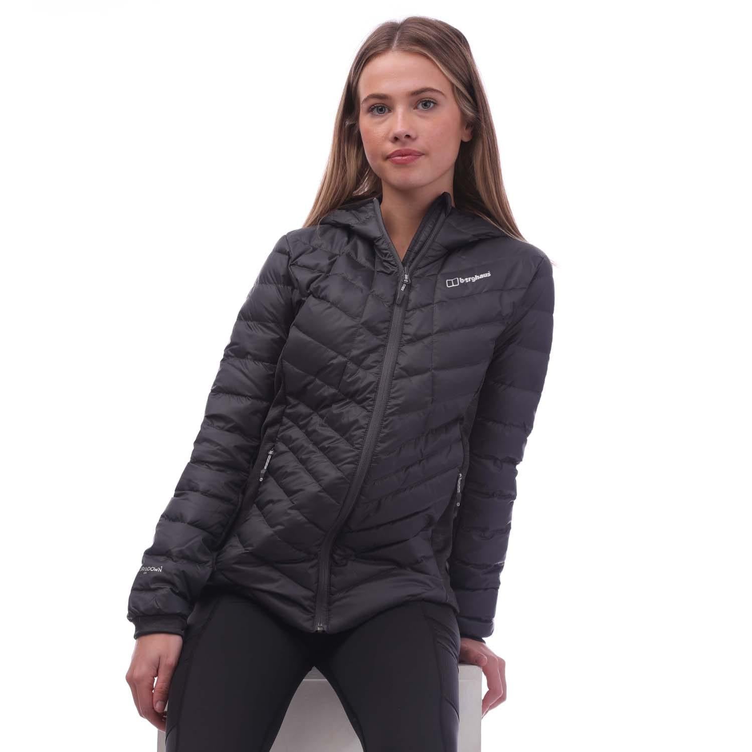 Grey-Black - Lifestyle - Berghaus Womens-Ladies Tephra Down Reflective Padded Jacket