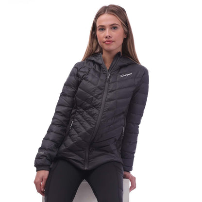 Grey-Black - Lifestyle - Berghaus Womens-Ladies Tephra Down Reflective Padded Jacket