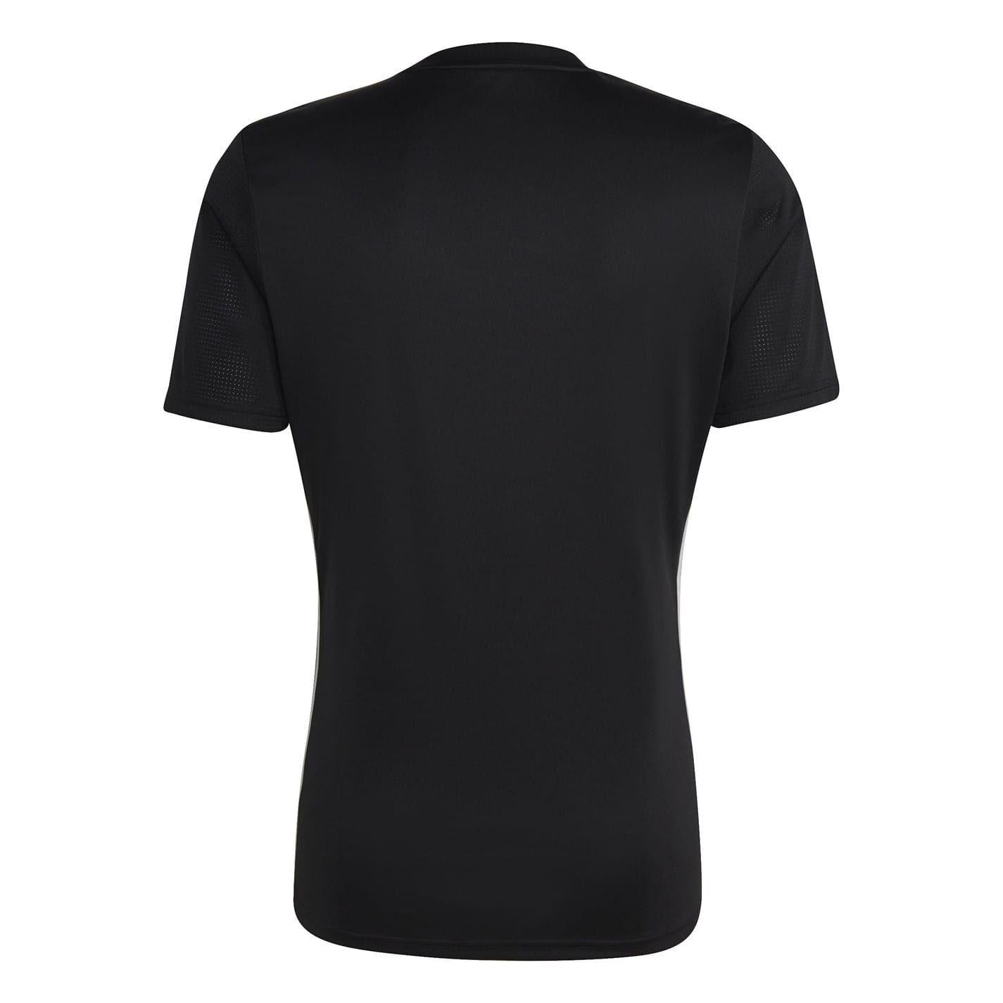 Black-White - Back - Adidas Mens Tabela 23 3 Stripes T-Shirt