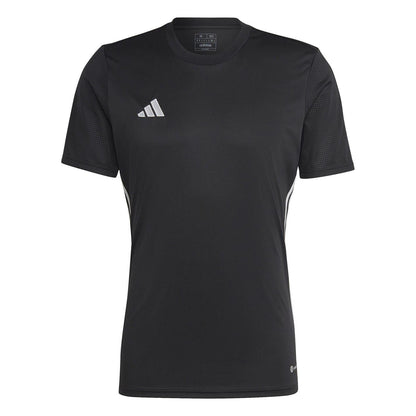 Black-White - Front - Adidas Mens Tabela 23 3 Stripes T-Shirt