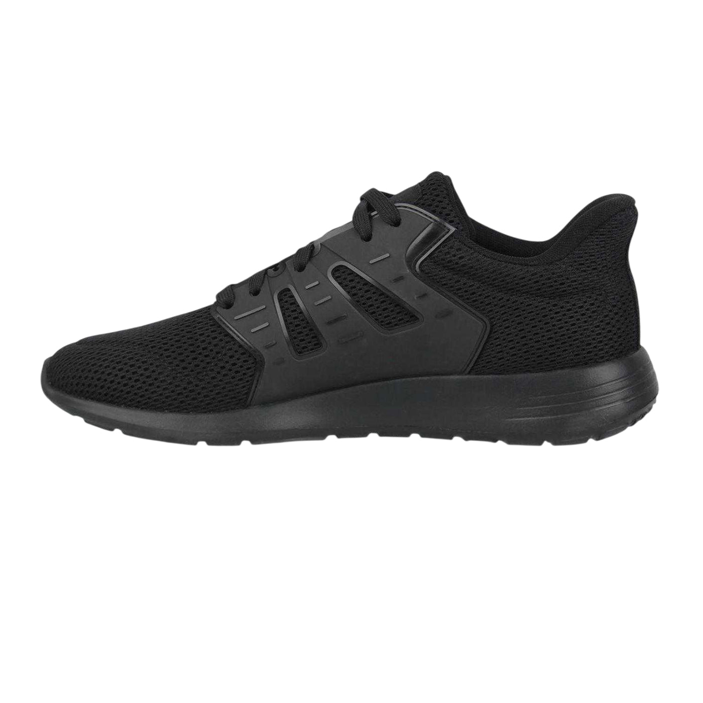 Black - Back - Slazenger Mens Clayton Mesh Casual Flat Trainers