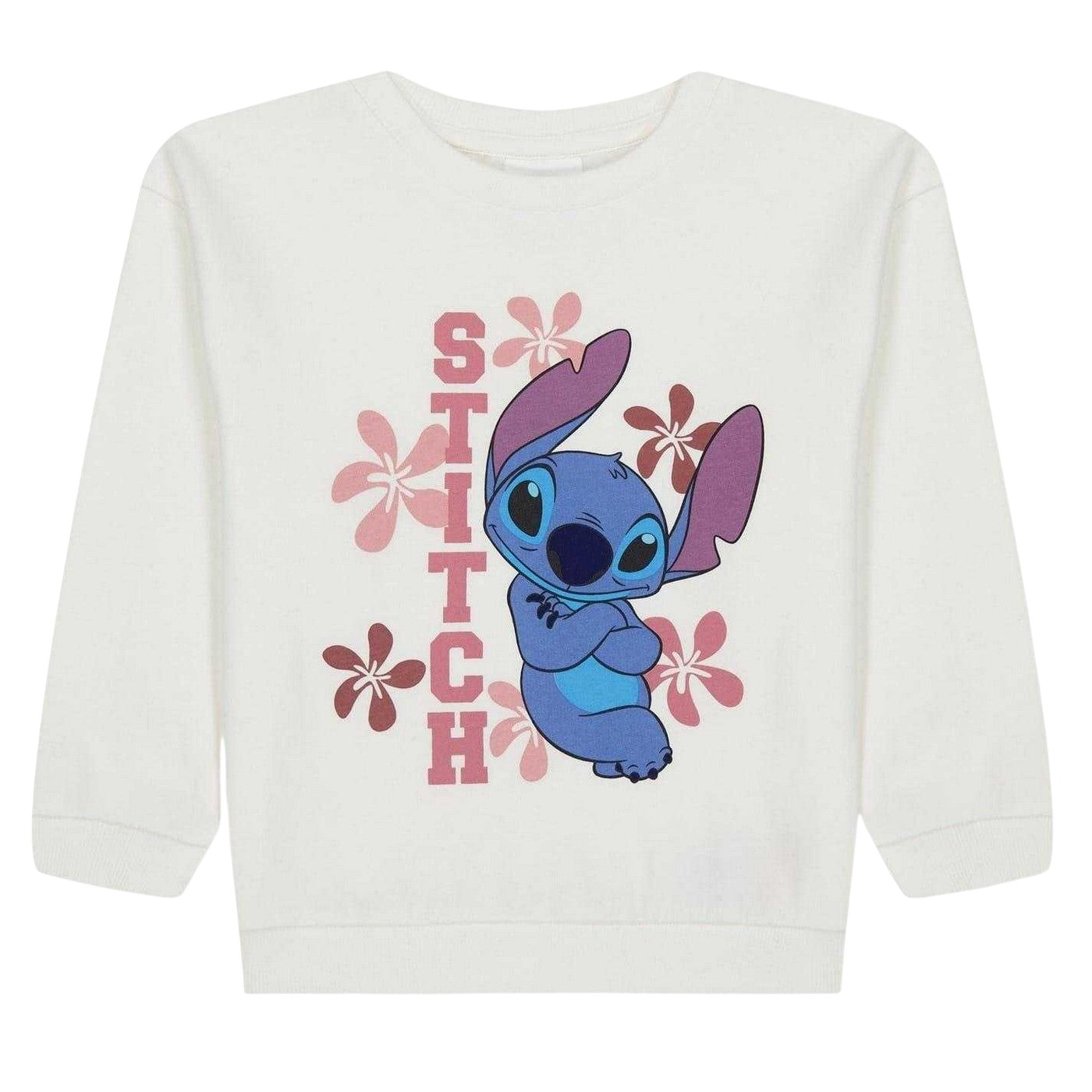 White-Pink - Back - Lilo & Stitch Girls Stitch Top And Trousers Set