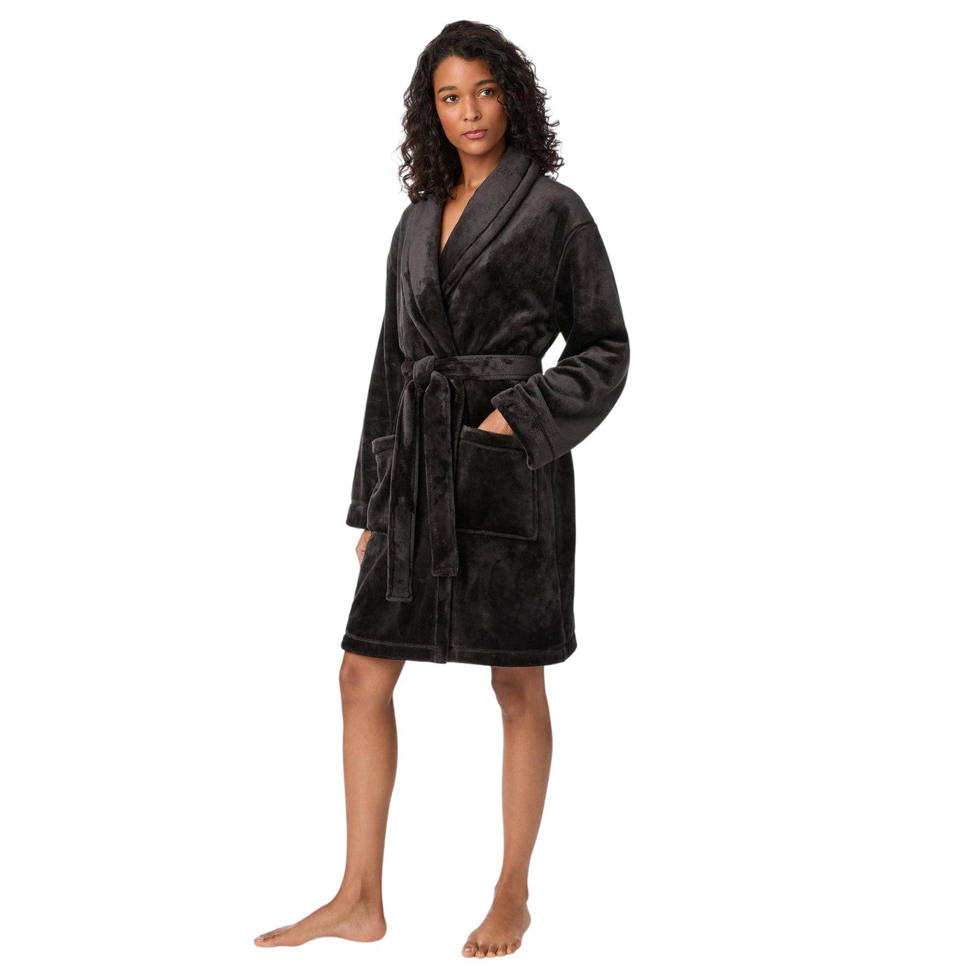 Black - Lifestyle - DKNY Womens-Ladies Robe