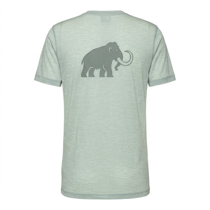 Silver Sage - Back - Mammut Mens Logo Wool T-Shirt