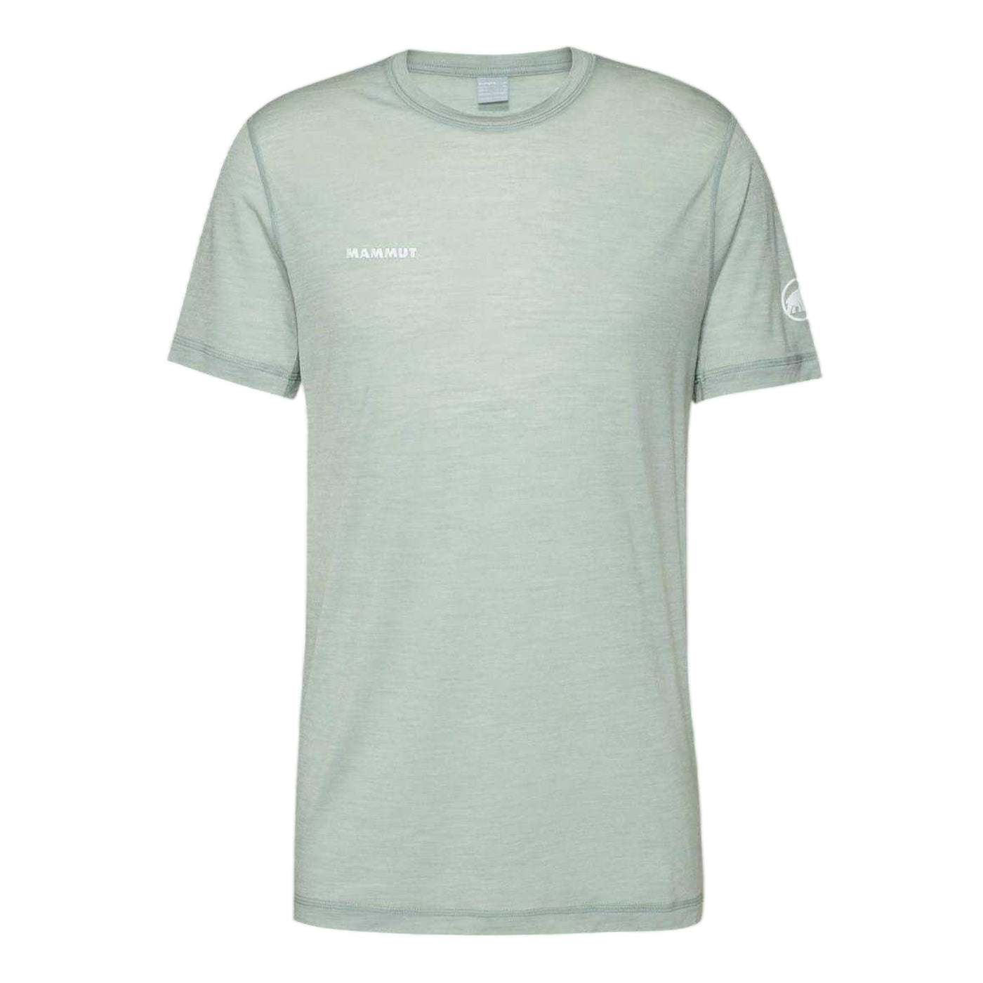 Silver Sage - Front - Mammut Mens Logo Wool T-Shirt