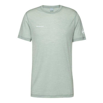 Silver Sage - Front - Mammut Mens Logo Wool T-Shirt