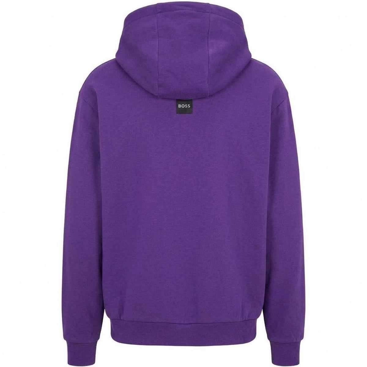 Dark Purple - Back - Boss Mens Silhouette Pullover Hoodie