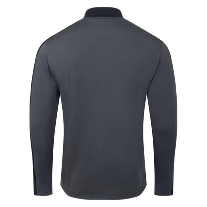 Black - Back - Umbro Mens Colour Block Ribbed Regular Sweatshirt