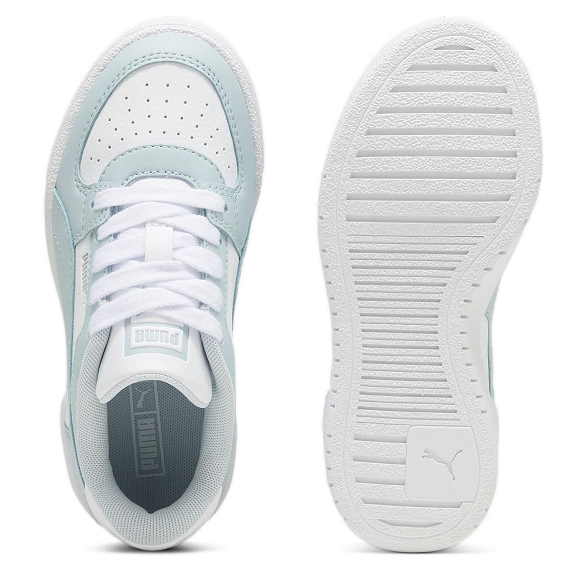 White-Blue - Side - Puma Childrens-Kids Ca Pro Classic Low Trainers