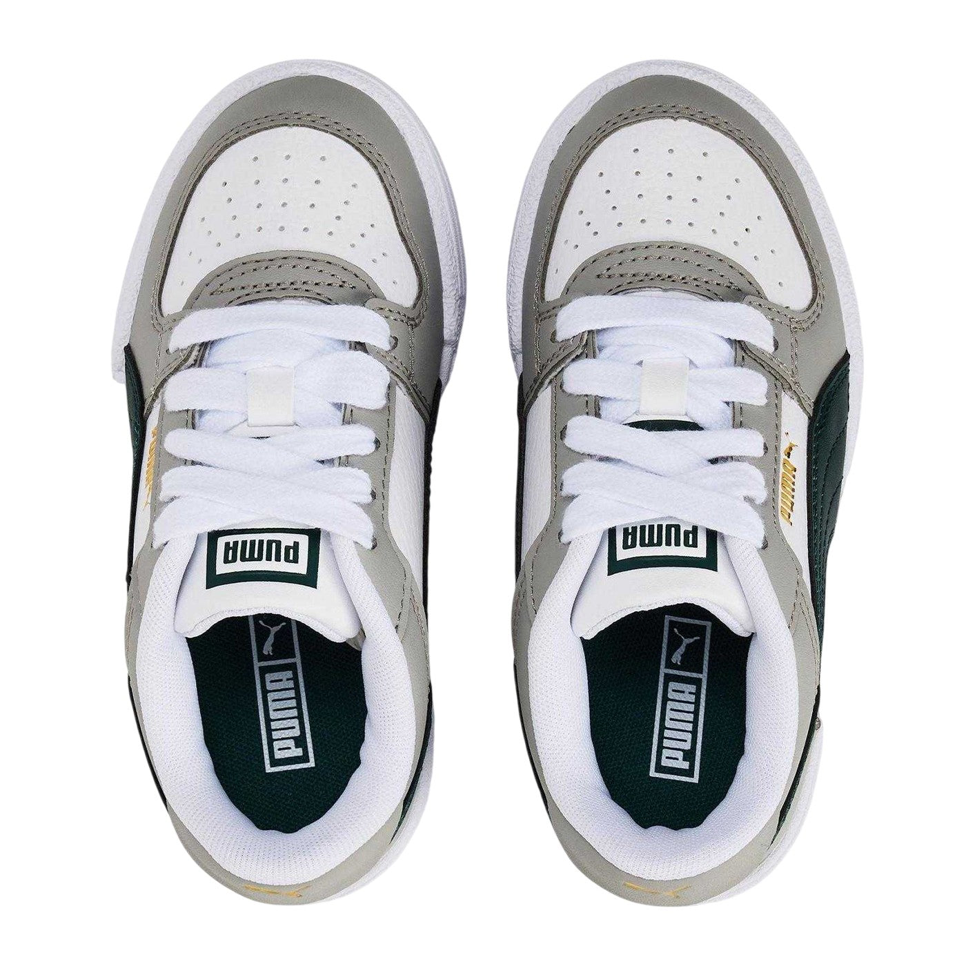 White-Grey - Side - Puma Childrens-Kids Ca Pro Classic Low Trainers