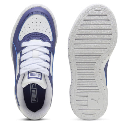White-Navy - Side - Puma Childrens-Kids Ca Pro Classic Low Trainers