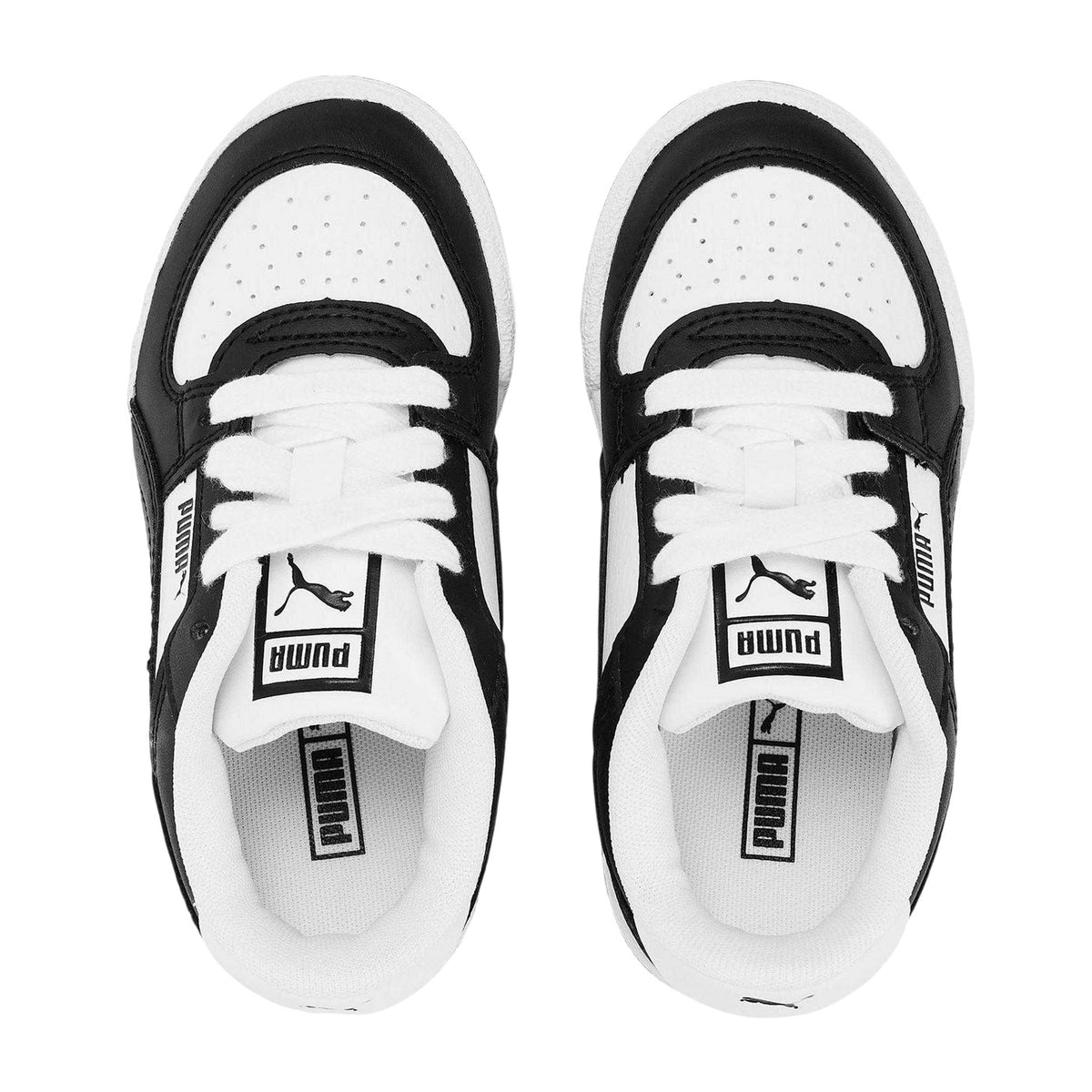 Black-White - Side - Puma Childrens-Kids Ca Pro Classic Low Trainers