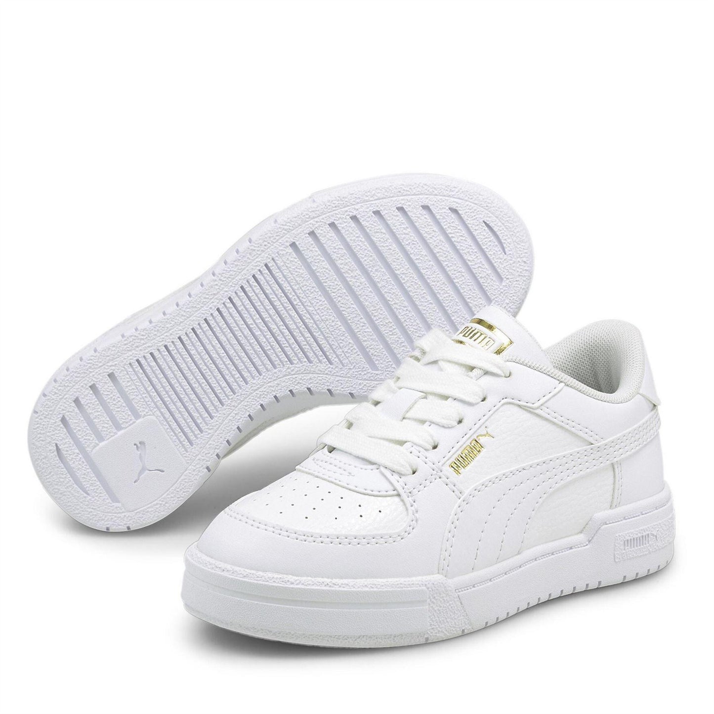 White - Front - Puma Childrens-Kids Ca Pro Classic Low Trainers