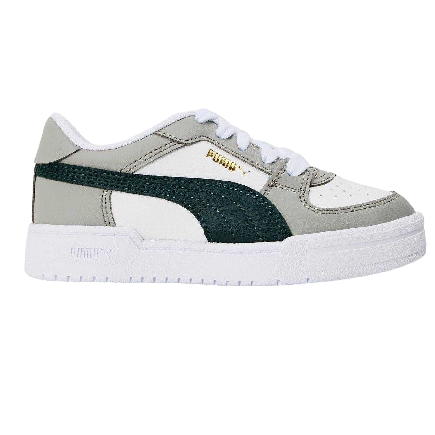 White-Grey - Front - Puma Childrens-Kids Ca Pro Classic Low Trainers