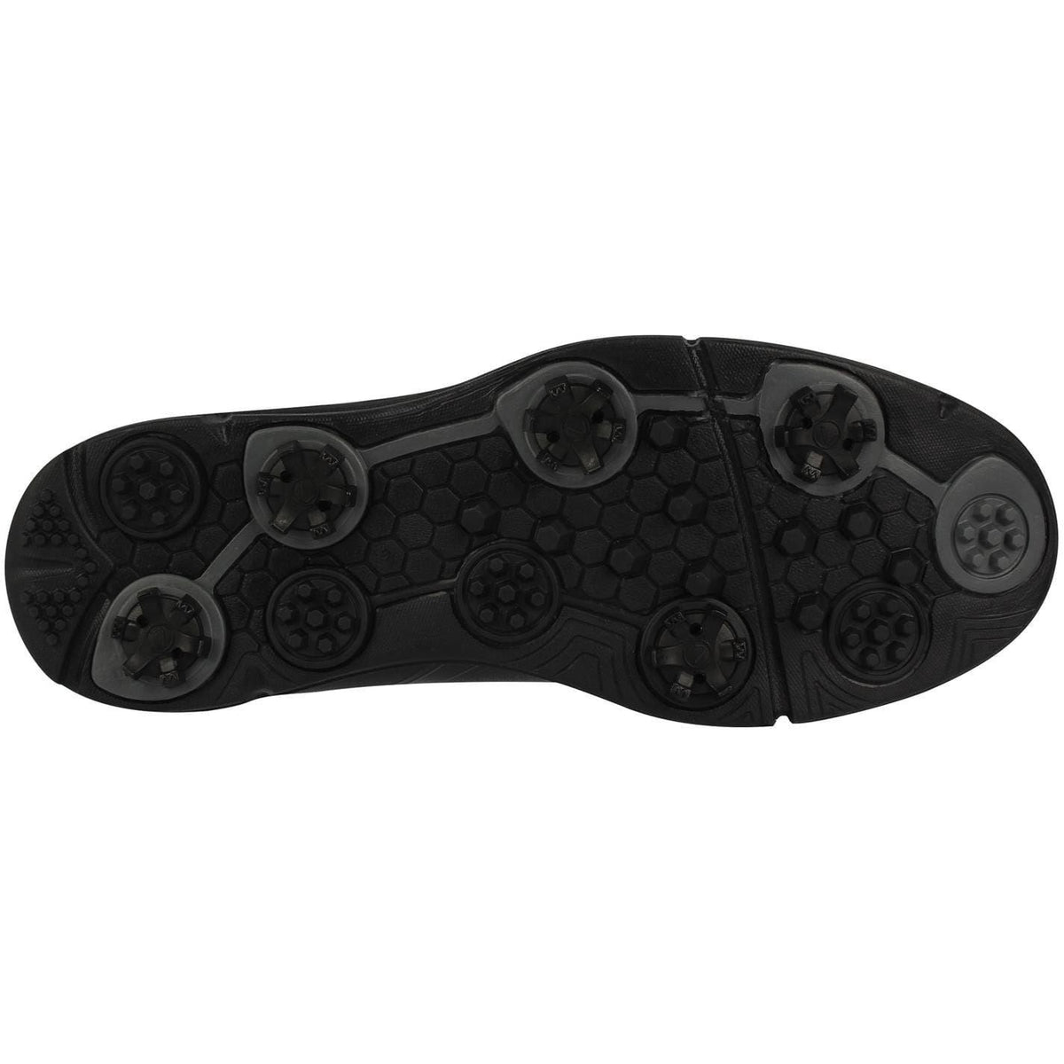 Black - Back - Slazenger Mens V100 Spiked Golf Shoes