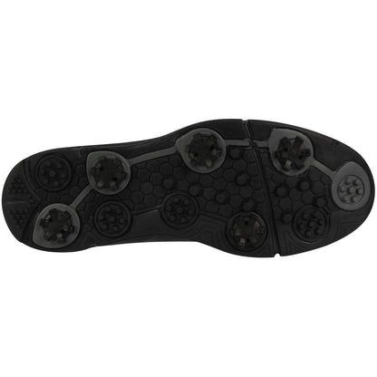 Black - Back - Slazenger Mens V100 Spiked Golf Shoes