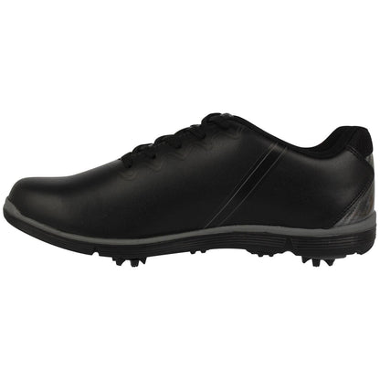 Black - Side - Slazenger Mens V100 Spiked Golf Shoes