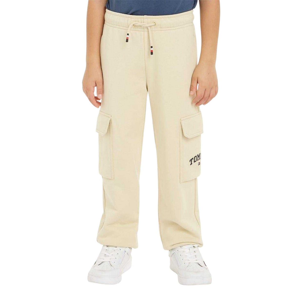 Ivory - Lifestyle - Tommy Hilfiger Childrens-Kids Logo Cargo Jogging Bottoms