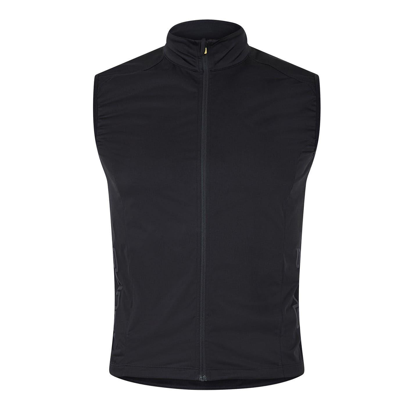Black - Front - Skins Mens Mock Neck Slim Gilet