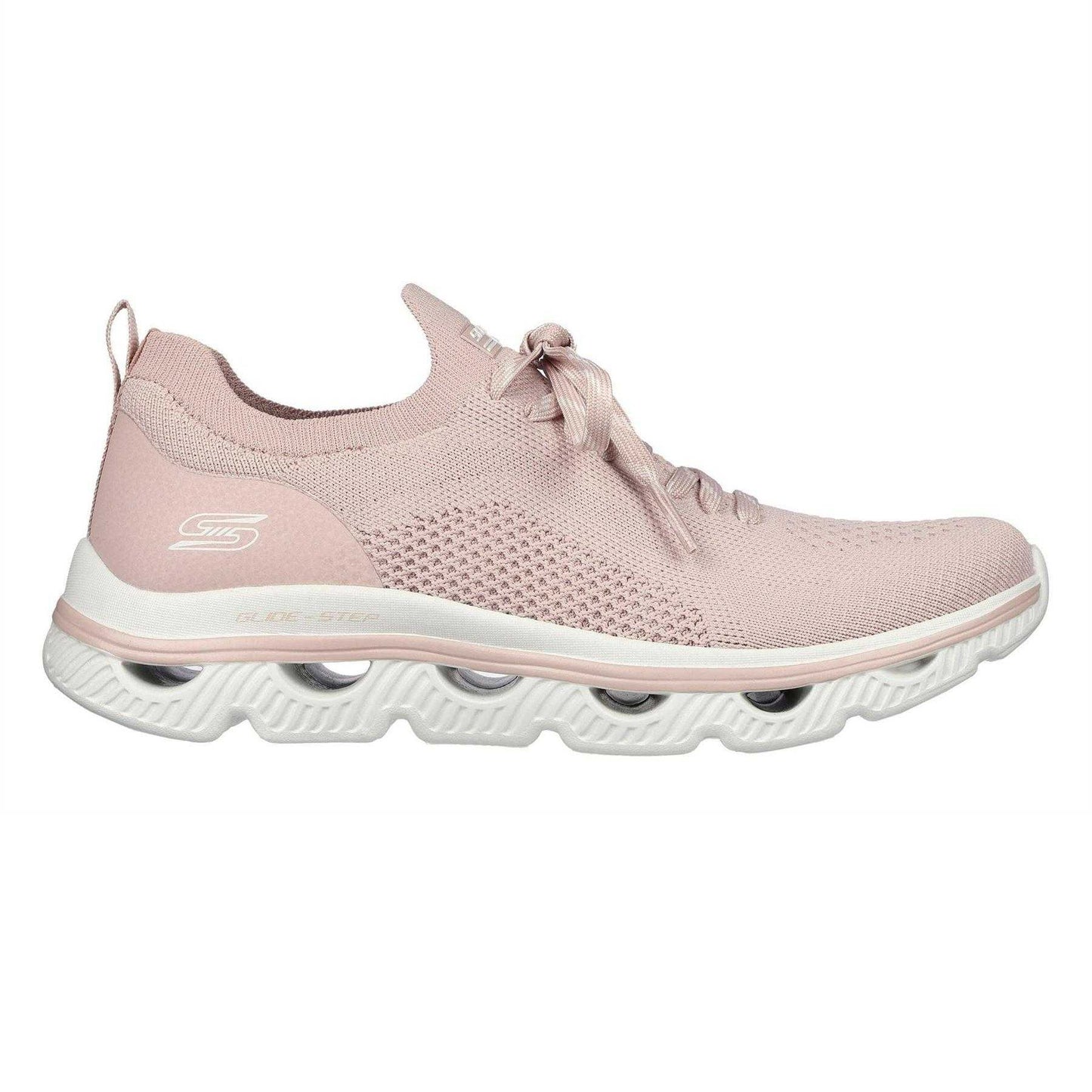 Blush - Front - Skechers Womens-Ladies Bobs Flat Trainers