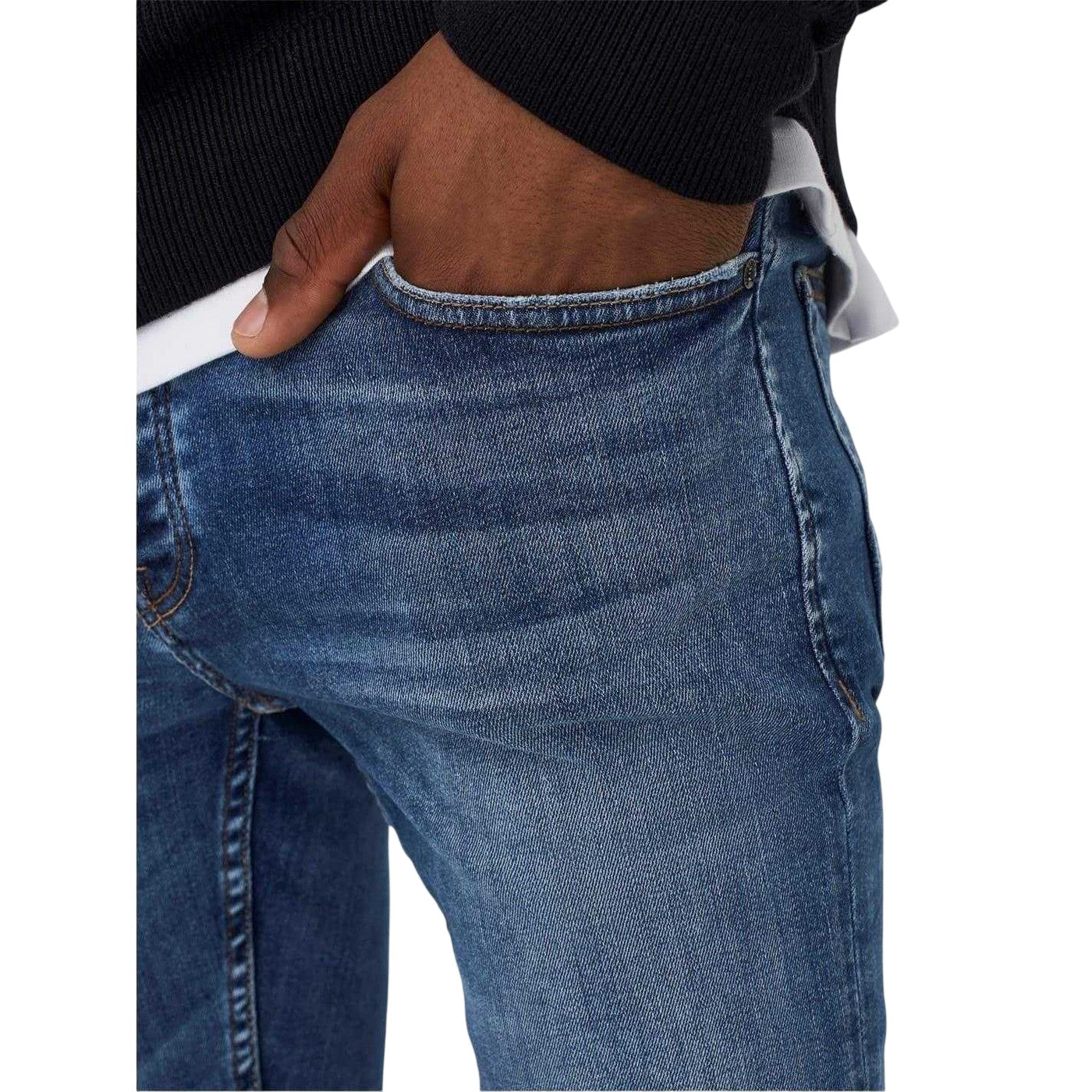 Blue Denim - Lifestyle - Only and Sons Mens Skinny Jeans