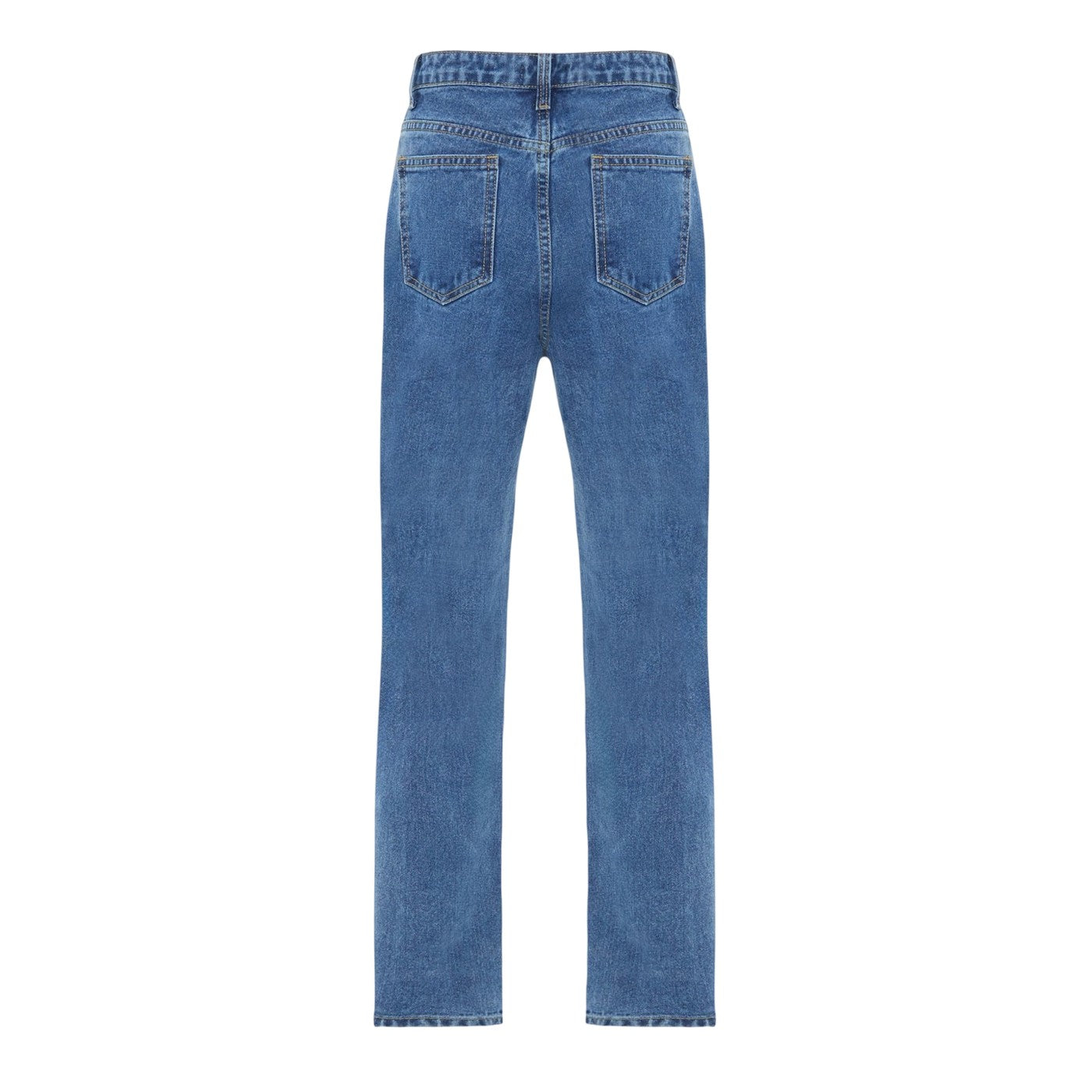 Mid Blue - Back - I Saw It First Womens-Ladies Denim Jeans